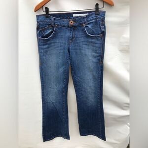DKNY Women's Size 6 Blue Bootcut Leg Dark Wash Cotton Blend Stretch Denim Jeans